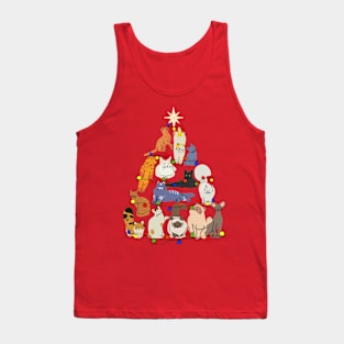 Christmas Cats Tank Top